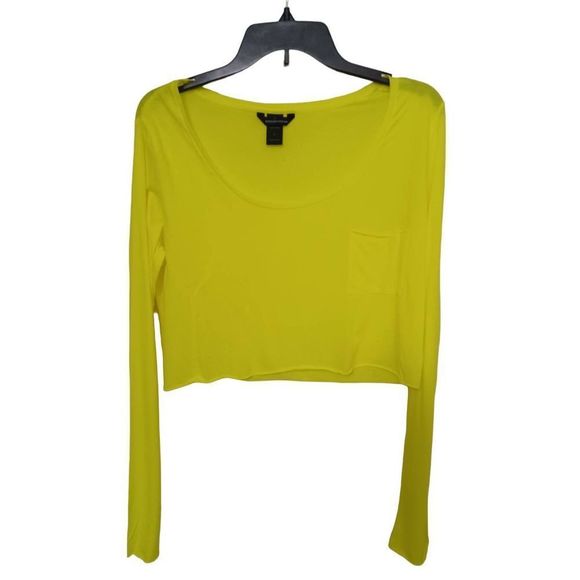 Moda International Tops - Victoria Secrets Moda International Top Long Sleeve Color Yellow Size Large